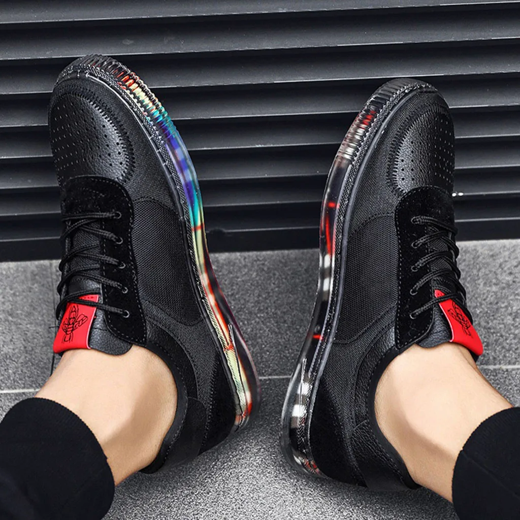 

ONTO-MATO Men's Summer Casual Canvas Shoes Breathable Crystal Bottom Sneakers Shoes Spring Men Sneakers High Quality Air Cushion