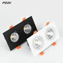 Dimmable Recessed COB LED Downlights 10W20W LED Ceiling Spot Lights AC85-265V LED Ceiling Lamps Warm Cold White Indoor Lighting