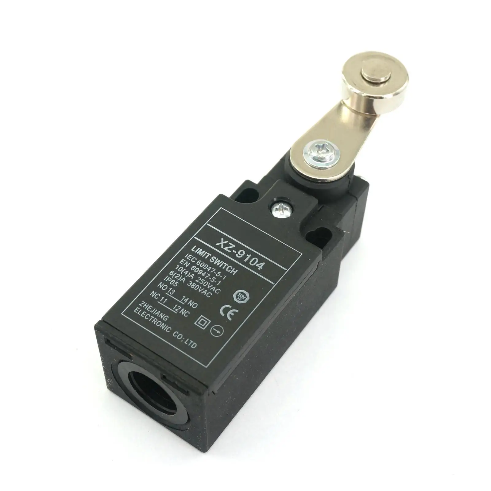 Xz-9104 10 (4) A/250Vac No + Nc In Miniatura Limit Switch Spdt Roller Arm Tipo Ip65