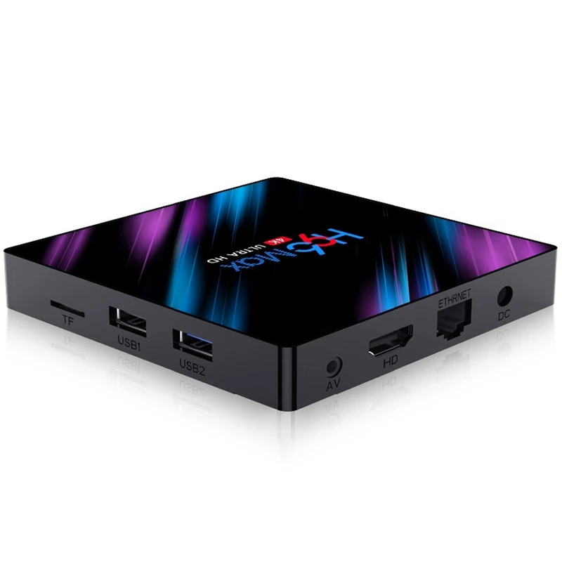 США Plug Android 9,0 H96 Max 3318 Tv Box 2,4G/5G Wifi Rk3318 четырехъядерный Bt4.0 ТВ-приставка H96Max 4G Мини-коробка светодиодный дисплей