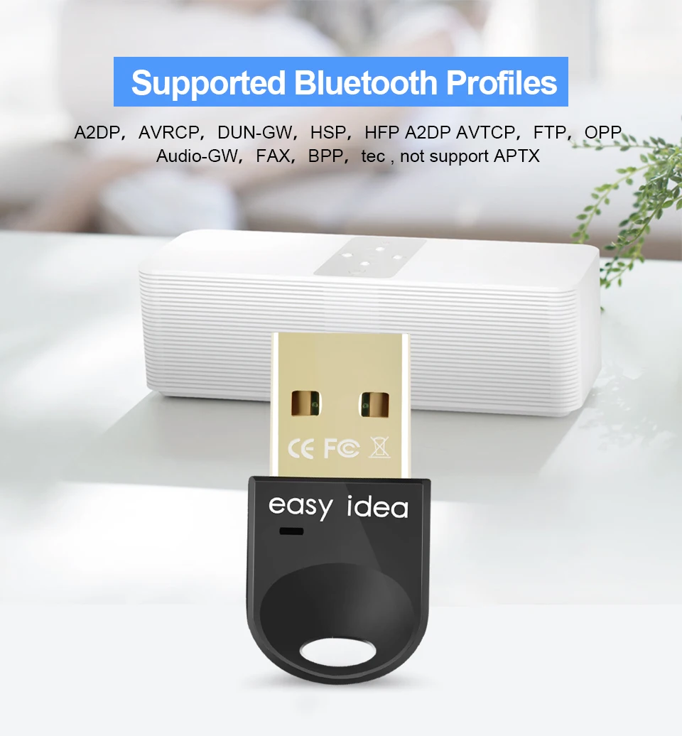 USB Bluetooth адаптер ПК USB Bluetooth ключ Мини Bluetooth приемник CSR 4,0 аудио музыка синий зуб передатчик для компьютера