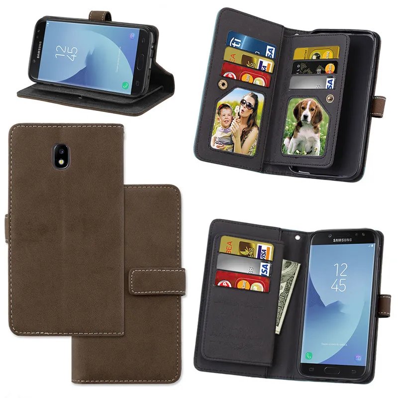 For Samsung Galaxy J7 2017 Case J730 Flip Leather J7 2017 Case Cover Funda Window Calling For Galaxy j7 2017 Cover Luxury2