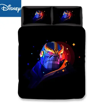 

marvel The avengers queen size comforter cover sets for boys cartoon home textile bedding set twin size 3D disney bed linen teen