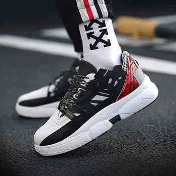 

Ins Super Hot Nice Fashion Men'S Shoes Trend Of Versatile Thick Bottom Lace-up Men'S Sports Tide Shoes Casual Cool Shoes Male