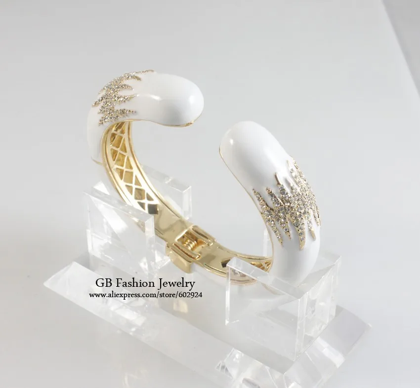 Graybirds новые роскошные ювелирные изделия манжеты браслеты для свадьбы для девочек хрусталя и эмали больше цветов GB0993