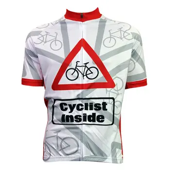

Alien SportsWear Cyclist Inside Pattern Cycling Apparel For Men Summer Breathable White Short Sleeve Ropa Ciclismo Size XS-5XL