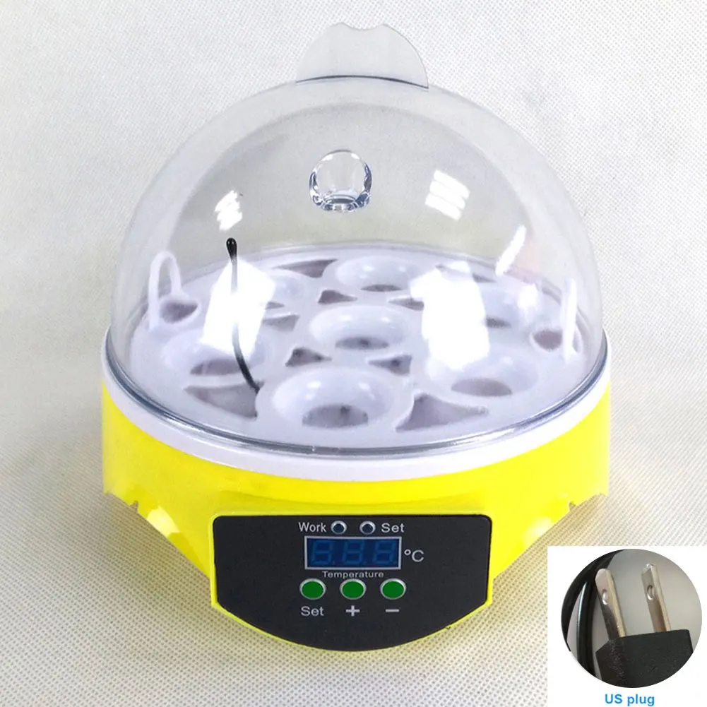 

220V Mini 7 Egg Automatic Incubator Poultry Incubator Brooder Digital Temperature Hatchery Egg Incubator Chicken Duck Bird