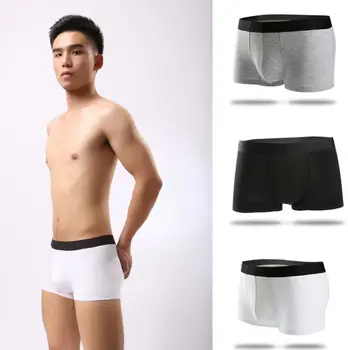 

New quality Classic underpants Mid-waist cotton men's underwear Male seamless modal comfort antimicrobial Boxers shorts 4 Colors