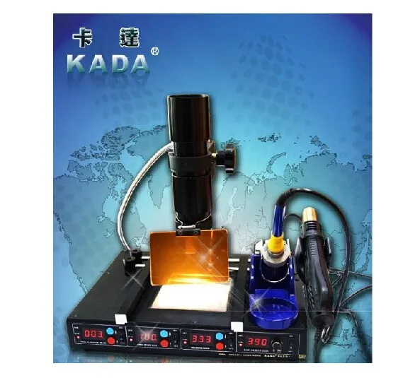 KADA 862D++ 4 в 1 Автоматическая IRDA Инфракрасная паяльная станция для сварки BGA верхняя ИК нагревательная Нижняя предварительно нагреваемая Тепловая пушка для горячего воздуха паяльник