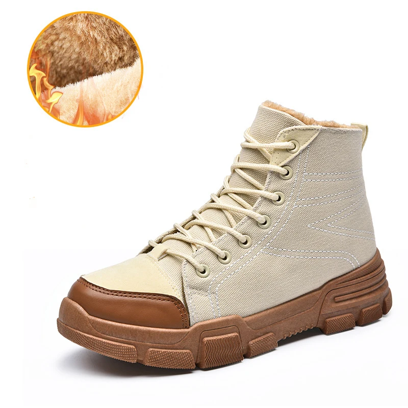 

NEW Men Fashion Winter Men Fur Plush Warm Men Casual shoes Snow Canvas Ankle Out Door Lace Up Shoes SIZE:36-44 KD510-531 B1