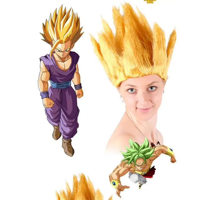 Anime Dragon Ball Z Cosplay Costume Wig Goku Full Wigs for Halloween