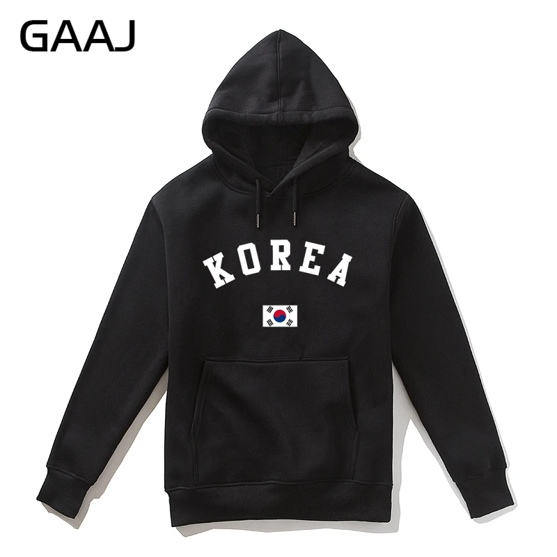 Print Letter "Korea Flag" Men Hoodies WomenBrand Clothing Zipper Funny