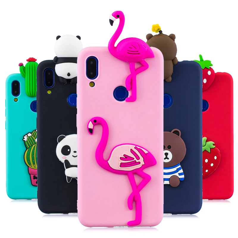 

Flamingo Case For Xiaomi Redmi Note 7 Cases For Redmi Note 6 Note 5 Pro Cover on Note 4 4X Soft Silicone 3D Toys Coque