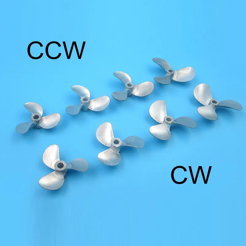FATJAY-RC-boat-metal-Cast-zinc-alloy-3-blade-propeller-4mm-diameter-CW-CCW-zinc-alloy_