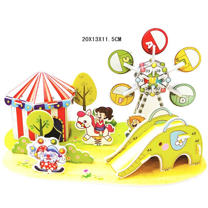 BalleenShiny 1 Set 3D Puzzle Toy Children Kids Educational Jigsaw DIY Funny Baby Early Learning Construction Pattern Gift Puzzle BalleenShiny 1 Set 3D Puzzle Toy Children Kids Educational Jigsaw DIY Funny Baby Early Learning Construction Pattern Gift Puzzle