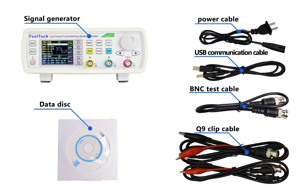 Feeltech FY6600-60MHz Высокоточный цифровой контроль двухканальный DDS функция/генератор произвольных сигналов синтезатор