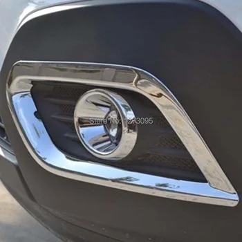 

For 2013 2014 2015 Vauxhall Opel Mokka ABS Chrome Front Fog Lights Cover Rear Fog Lamp Lights Cover Trim Car Styling Accessories