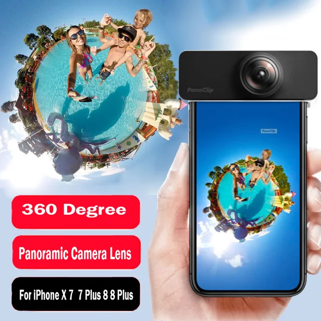 Cheap 360 Degree Panoramic Camera Lens For iPhone X 7 8 Full View Shot With Clip Cell Phone Len for iPhone 7 8 Plus X Cheap 360 Degree Panoramic Camera Lens For iPhone X 7 8 Full View Shot With Clip Cell Phone Len for iPhone 7 8 Plus X