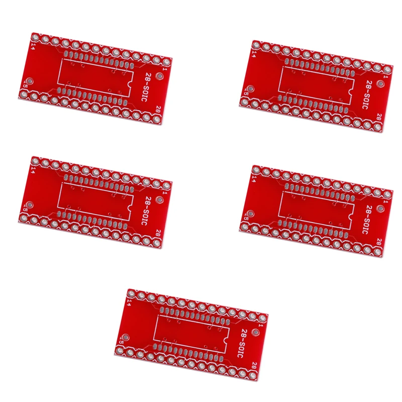 

Everlasting 5Pcs Chip Adapter Board SOP28 SMD DIP 1.27mm SMD DIP Switch Plate 2.54MM New
