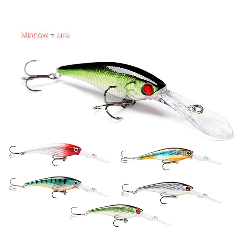 Fishing lure SK006 bait 62mm 6.2g deep dive suspension minnow