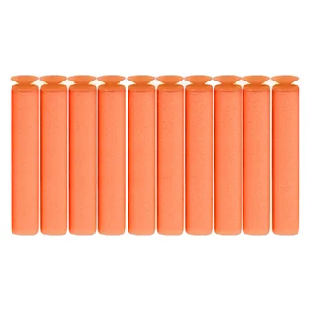 

100 Pcs EVA Soft Kids Toy Gun Refill Bullet Darts with Suction Cup Big Hole Head Bullets for Nerf N-strike Elite Series Blasters