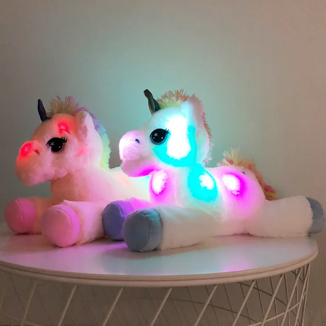 unicorn light up teddy