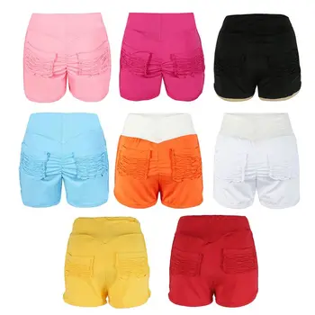 

Women Sports Elastic High Waist Running Gym Shorts Curve Slim Fitness Sweatpants