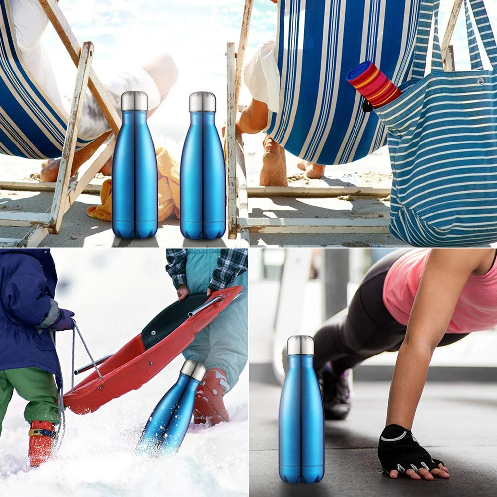 750ml Stainless Steel Vacuum Insulated Outdoor Sport Water Bottle Cup Gifts