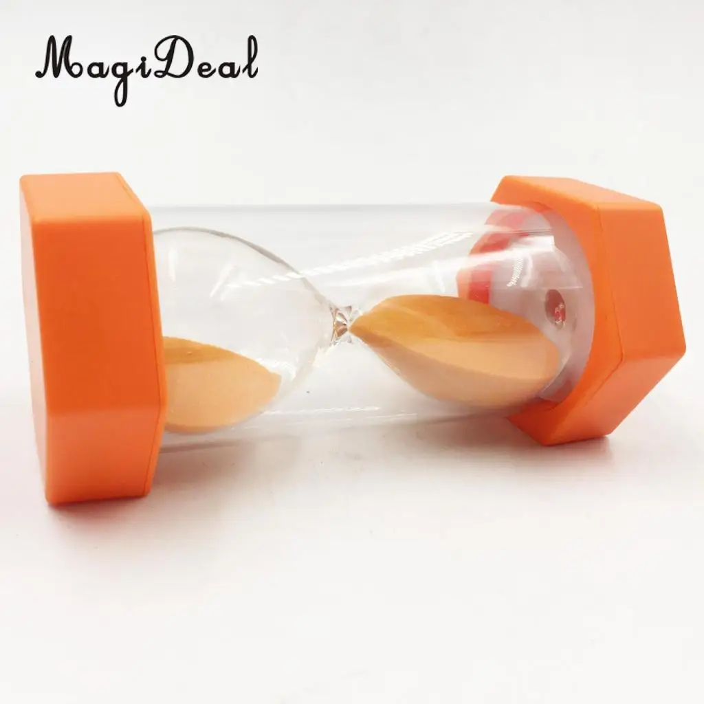 MagiDeal Clear Sand Hour Glass Sand 1/2/3/5/15 Minutes Timer Hourglass Multi Use foe Kitchen Cooking Brush Teeth Kids Toy