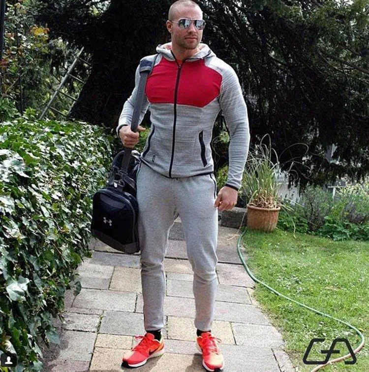 Gymshark Hoodies Tracksuit Men Bodybuilding Fitness Hoodie Jogger Sweatshirts Gym Masculina Hombre Coat Muscle Men's Sportswear (5)