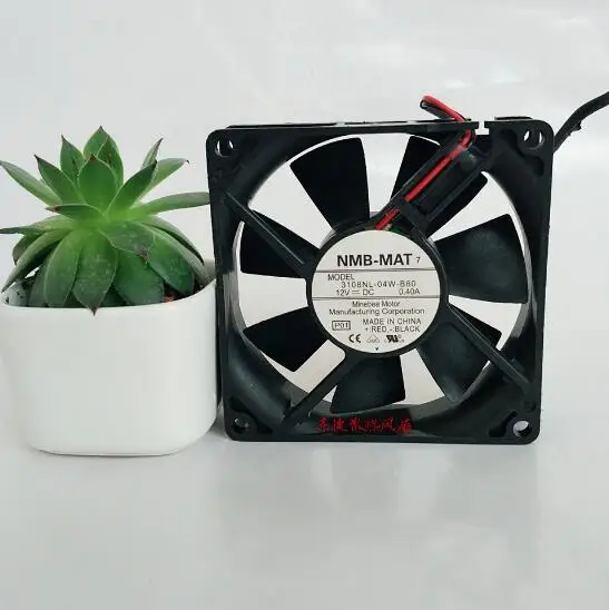 

Оригинальный 2-проводной охлаждающий вентилятор NMB 3108NL-04W-B60, постоянный ток 12 В, 8020 А, дюйма, 8 см