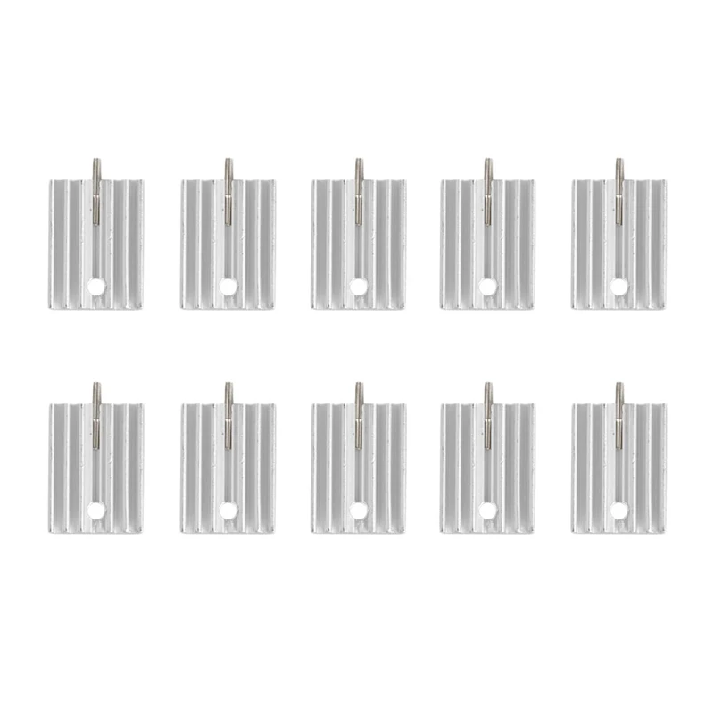 

10Pcs TO-220 Aluminum Heatsink Transistor Radiator Heatsink Cooler Cooling 21MM Long Use