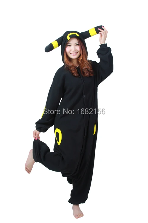 Adult Anime Pokemon Cosplay Costume Black Pikachu Umbreon Onesie Unisex Pajamas Party For Women Man 14.jpg