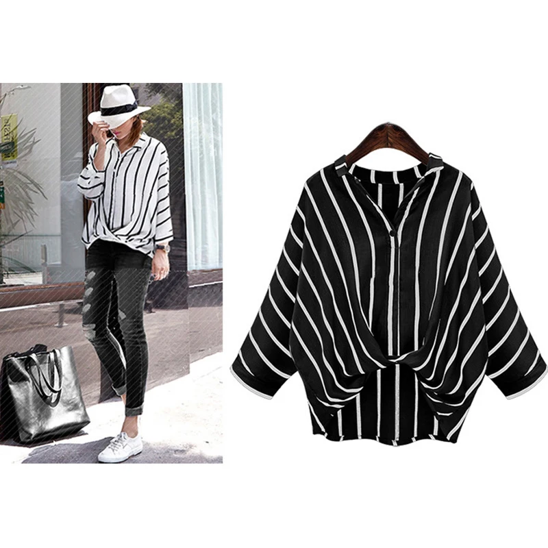 

2019 Spring Tops Women stripe t shirt Fashion Ladies V-neck Short Sleeve tops White high quality t-shirt