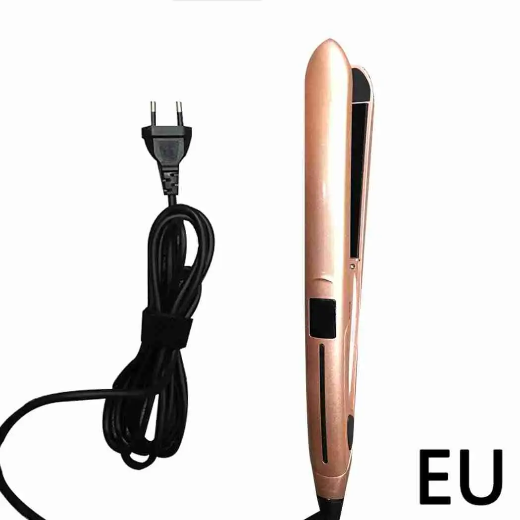 

Portable Electric Hair Straightener Curler Dual Use Home Salon Hairdressing Fast DIY Hairstyle Tool Straight Curl Hair Stick