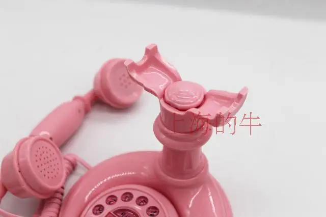 Древние высокое качество стационарный телефон Home Hotel Спальня телефон для Для детей Cartoom розовый Telefono фихо Telefono Casa