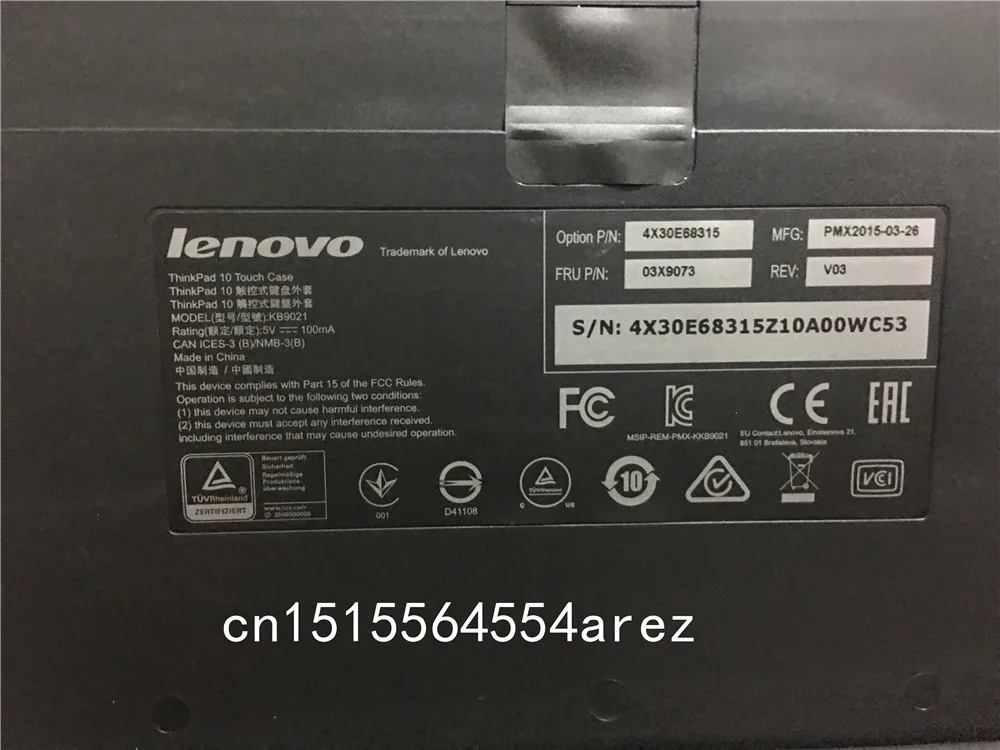 lenovo ThinkPad 10 Tablet Touch etymon клавиатура кожаный чехол английский Чешский 03x9073 03X9045