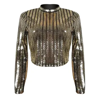 

Europe and the United States women's coats new winter sequins hot style and a half high collar long-sleeved jacket r A816