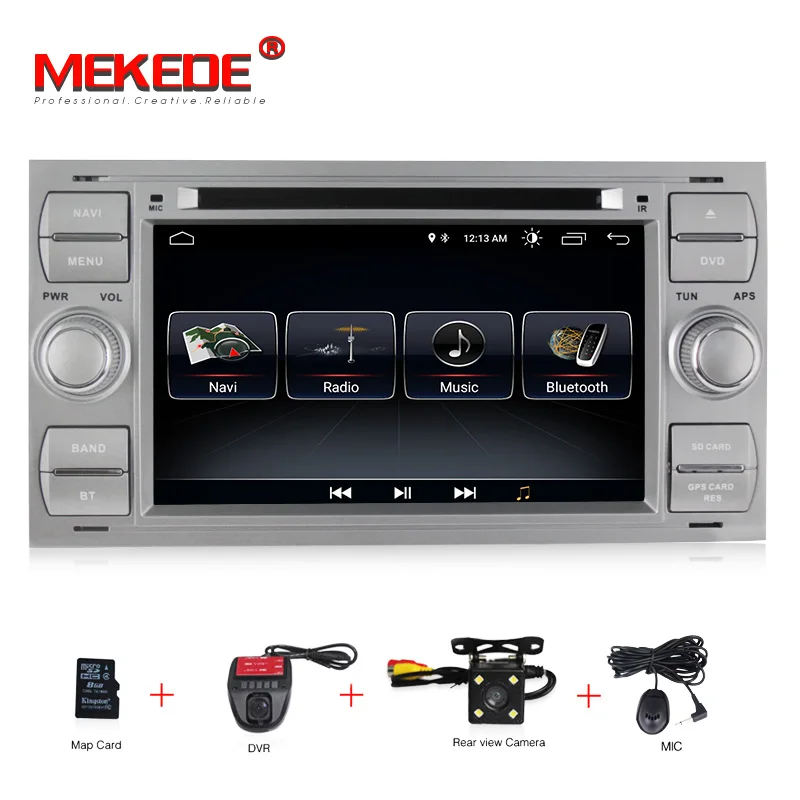 Бесплатная доставка! Автомобильный dvd-плеер Android 8 0 GPS Navi для C-Max Connect Fiesta Fusion Galaxy Kuga