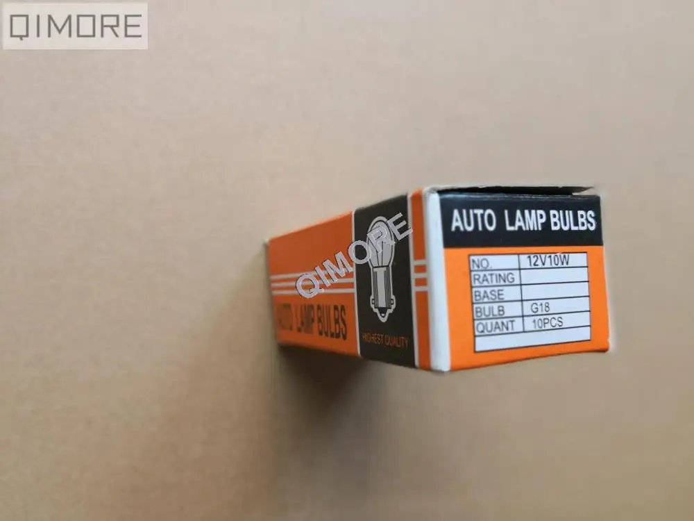 10 шт. лампа для мопеда и мотоцикла чистый сигнал поворота G18 12V10W BA15S R10W|bulb ba15s|bulb