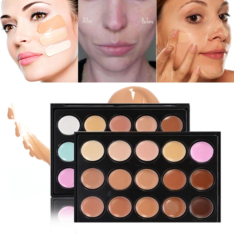 

Natura Concealer Palette Makeup 15 Colors Cream Base Palettes Matte Contouring Foundation Face Cosmetic concealer palettes