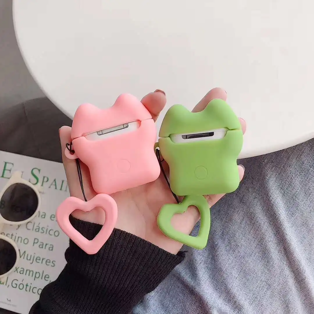 3D милый мультфильм Мы Голые Медведи мягкий силиконовый для Apple AirPods 1 2 Bluetooth беспроводной чехол для наушников зарядная коробка палец ключ подбородок