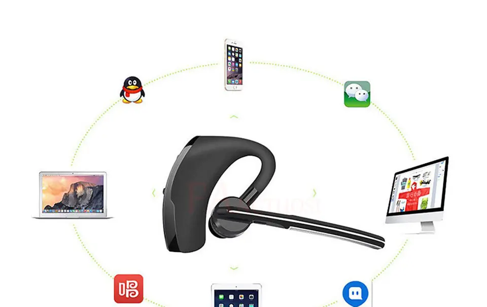 FANGTUOSI Беспроводной Bluetooth гарнитура Бизнес стерео телефон наушники для iPhone X 8 7 PLUS спорт громкой связи гарнитура с микрофоном Музыка Bluetooth гарнитура