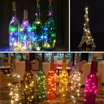 

2M DC4.5V LED String Light Dance Party Home Decor Light Cork Shaped Wine Bottle Lamp Party Decoration LED Strip holiday lamp