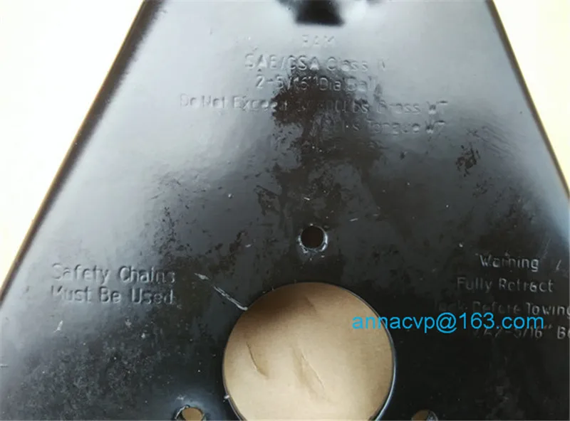 A Frame Trailer Coupler with Black Paint Finish for 2 516 Hitch Ball 3