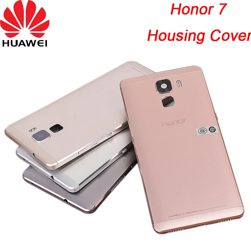 

Original Rear Housing Cover for HUAWEI Honor 7 ,Aluminum Back Door Replacement Battery Case.Side Buttons/Lens Glass.5.2Inch