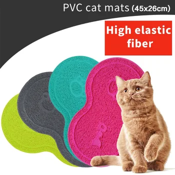 

4 Color Pet Dog Puppy Cat Feeding Mat Pad Cute PVC Bed Dish Bowl Food Water Feed Placemat Wipe Clean Pet Supplies Durable