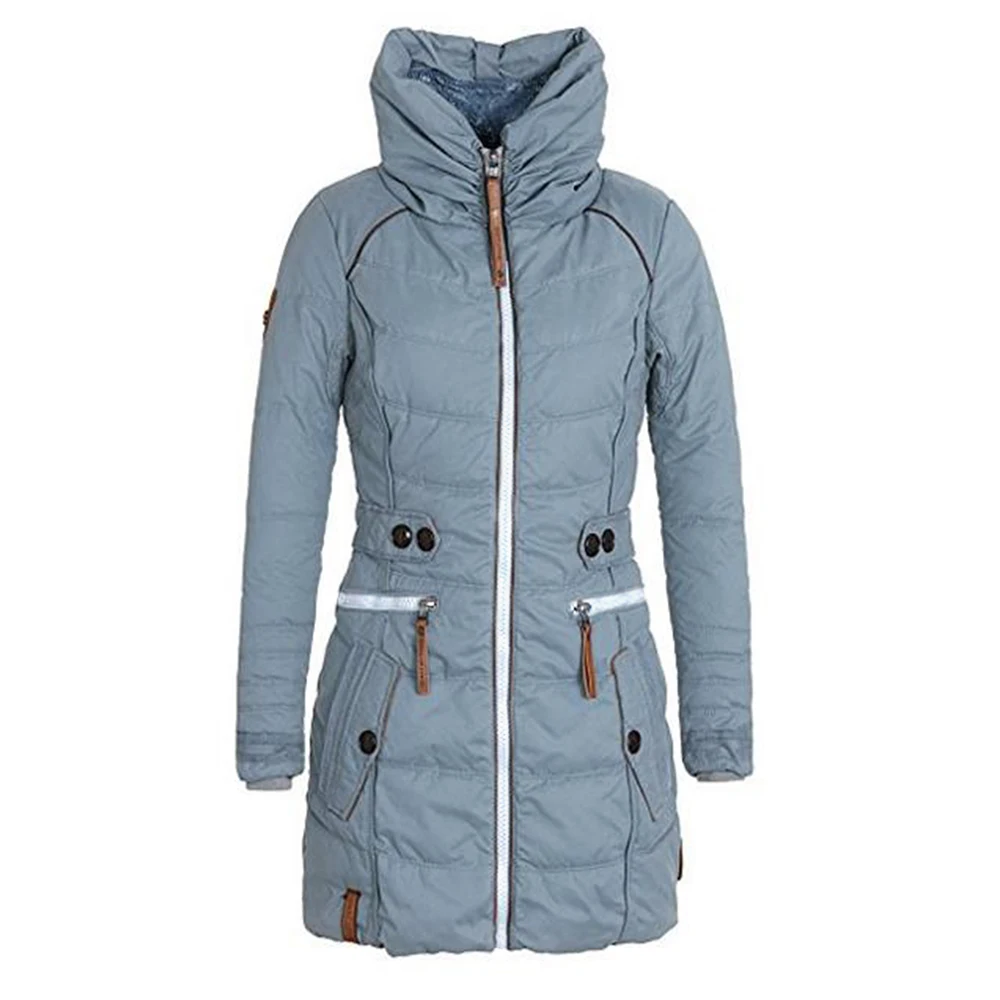Finest  Women Hooded Coats Jacket Basic Top Women Plus Size Parkas Thick Outerwear Solid Short Female Slim 