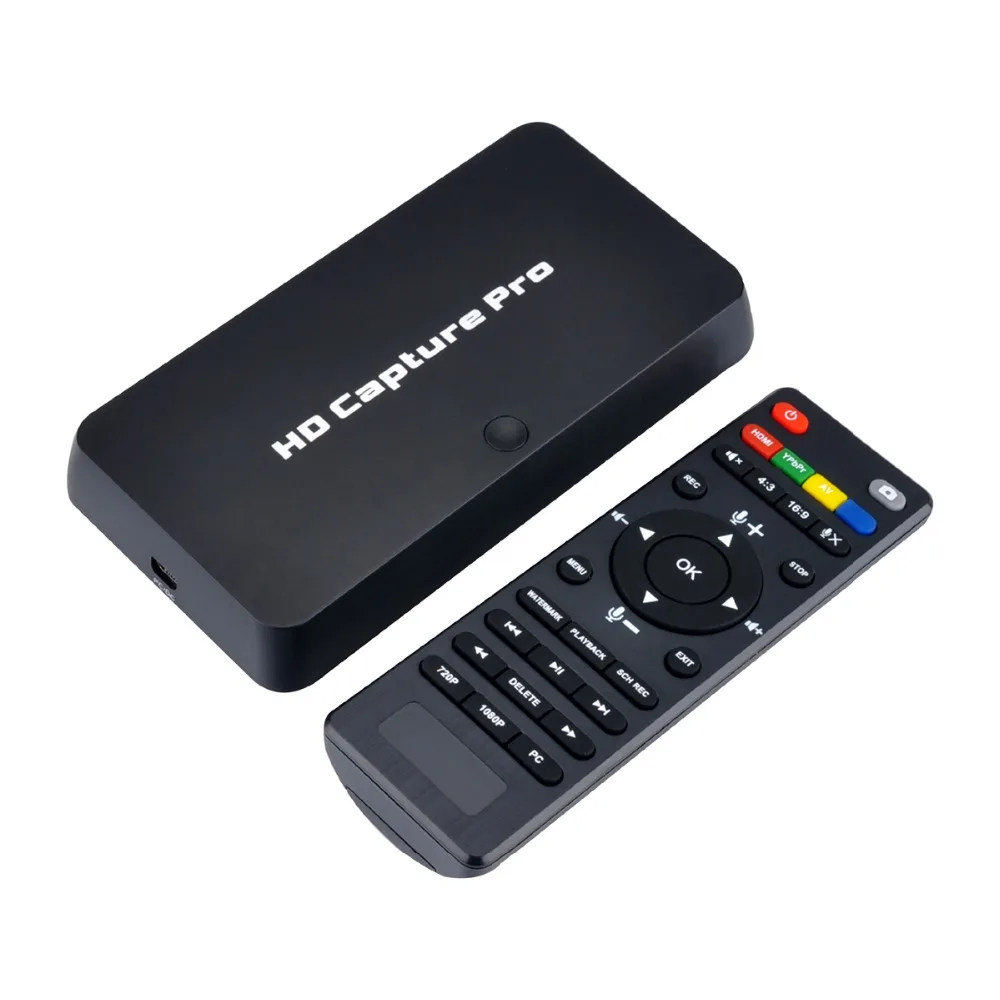 

HD 1080P Video Game Capture Recorder USB 2.0 Playback Cards with Remote Control For Xbox 360 Xbox One PS4 Set-Top Box