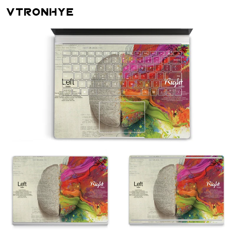 

Colored Brain series Laptop Stickers for Microsoft Surface Book 13.5 inch Full Body Protective Stickers for surface book 13.5''
